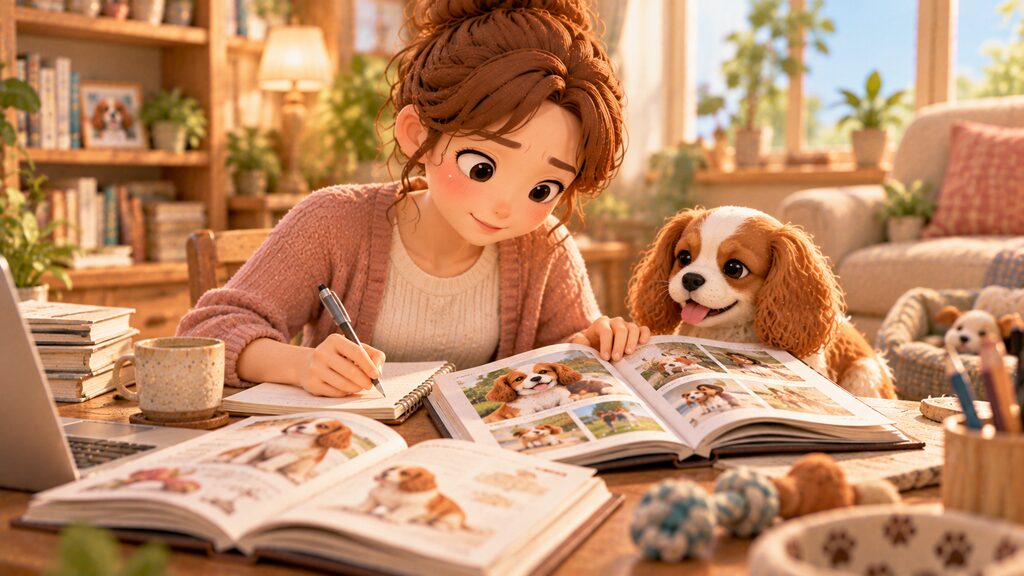 決断を下す前に、愛犬との暮らしを改善するための対策や確認事項をノートに整理している